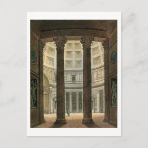 Binnenzijde van het Pantheon, Rome, van Le Costume Briefkaart