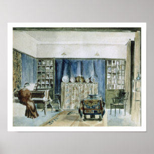 Binnenzijde van Kelmscott Manor (m/v op papier) Poster