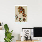 "BINNERWERKINGEN" SKELETAAL-POSTER POSTER (Thuiskantoor)