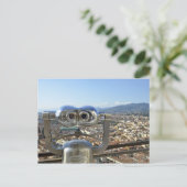 Binocles die Florence cityscape, bovenkant overzie Briefkaart (Staand voorkant)