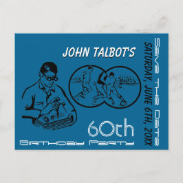 Binoculaire Voetbal 60th Birthday sparen de Datum Aankondigingskaart