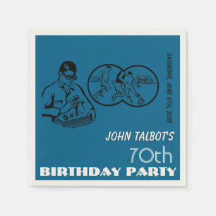 Binocular Soccer 70th Birthday Party Paper Napkin Servet