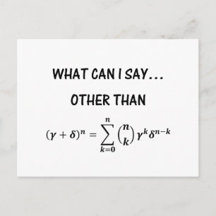 Binomiaaltheorema-Briefkaart Briefkaart