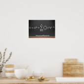 Binomial Theorem Formula Wiskunde Poster (Keuken)