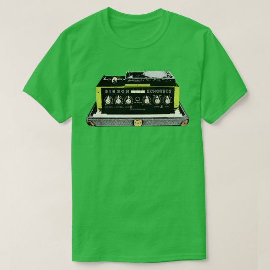 Binson Echorec gitaar FX Fan Art Design T-shirt (Design voorkant)