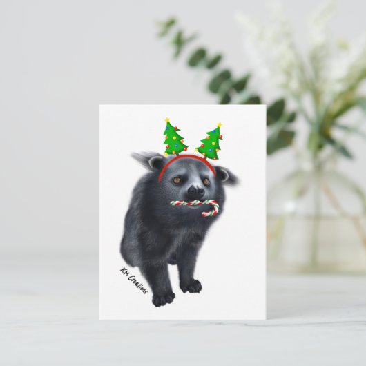 Binturong - carte de vacances (Debout devant)