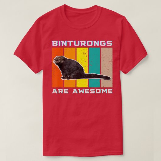 Binturong Figuur Accessoire Mannen van het Shirt (Design voorkant)