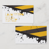 Bio carte de visite de scène du crime de bande de (Devant / Derrière)