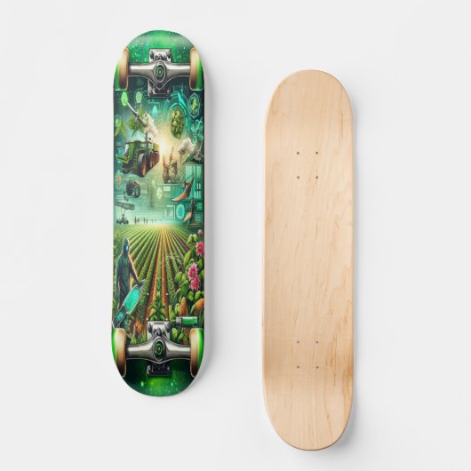"Bio-engineered Eden Deck" Skateboard (Voorkant)