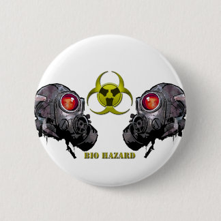 Bio-gevaar Ronde Button 5,7 Cm