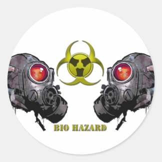 Bio-gevaar Ronde Sticker