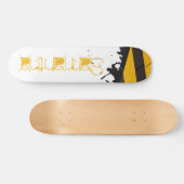 Bio Hazard Attentie Tape Comp Skateboard (Horizontaal)
