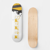 Bio Hazard Attentie Tape Comp Skateboard (Voorkant)
