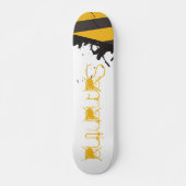 Bio Hazard Attention Tape Comp Skateboard (Devant)