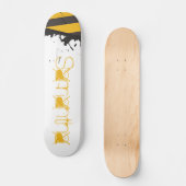 Bio Hazard Attention Tape Old School Skateboard (Recto)