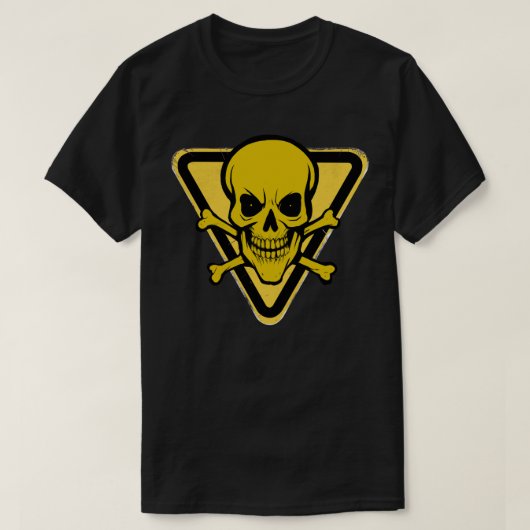 Bio Hazard Grinning Skull T-Shirt V2 (Design devant)