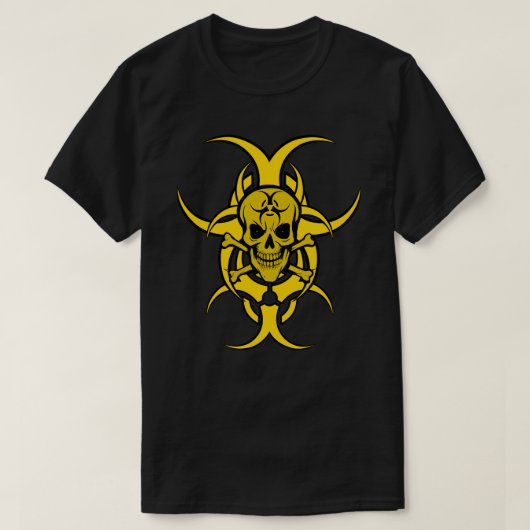 Bio Hazard Grinning Skull T-Shirt v3 (Design devant)