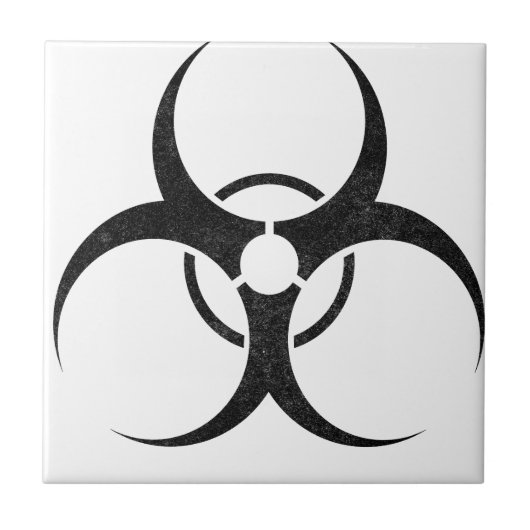Bio-hazard logo tegeltje (Voorkant)