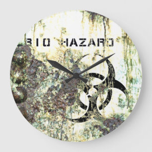 Bio Hazard Wall Clock Grote Klok