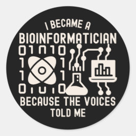 Bio-informatica Gezegden, PhD in Bio-informatica8 Ronde Sticker