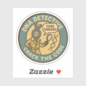 Bio-informatica Sleuth Het kraken van de DNA-code Sticker (Vel)