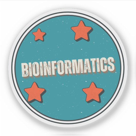 Bio-informatica Sticker (Voorkant)