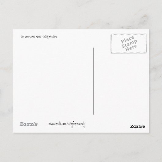 Bio-luminescent Worms Briefkaart (Achterkant)