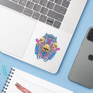 Bio-Mech schedelfusie Sticker