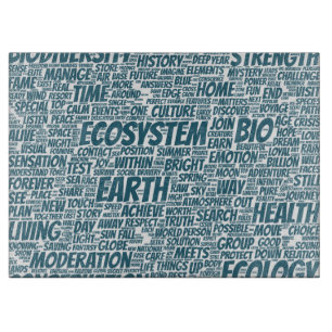 Bio Nuage Mots Tekst Biodiversiteit Snijplank
