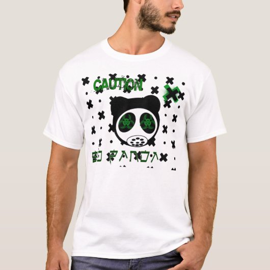 Bio Panda Mannen T-Shirt (Voorkant)