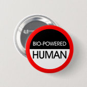 Bio-Powered Human Ronde Button 5,7 Cm (Voorkant /achterkant)
