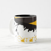 Bio Risque Prudence Bande Crime Scène Café Mug Cup (Devant gauche)