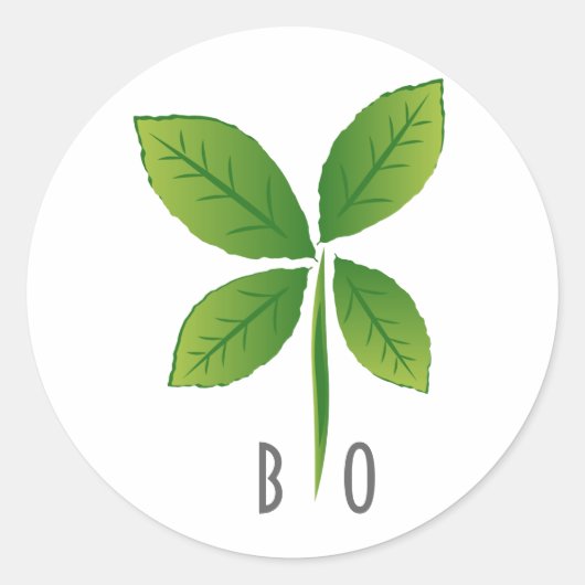 BIO RONDE STICKER (Voorkant)