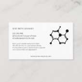 Bio Tech Molecule Close-up Visitekaartje (Achterkant)