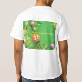Bio Voedingssupplementen Ontwerp T-shirt (Achterkant)