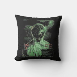 Bio-Waste - Techno-Dystopian Streetwear Design Kussen