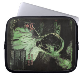Bio-Waste - Techno-Dystopian Streetwear Design Laptop Sleeve
