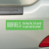 Biobrandstoffen Bumpersticker (Op auto)