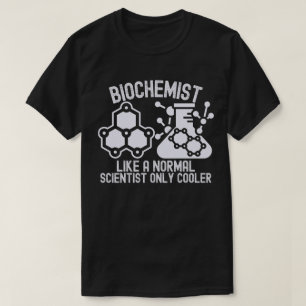 Biochemicus als een gewone wetenschapper, alleen c t-shirt
