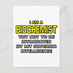 Biochemicus... superieure intelligentie briefkaart