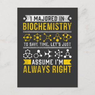 Biochemie Humor Bioloog Funny Scientist Joke Briefkaart