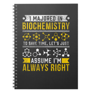 Biochemie Humor Bioloog Funny Scientist Joke Notitieboek