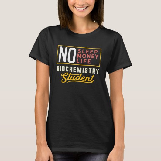 Biochemie Major Studen Afstuderen T-shirt (Voorkant)