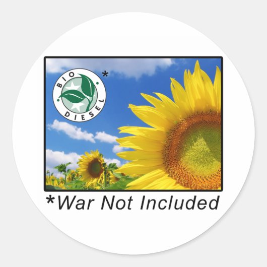 biodiesel ronde sticker (Voorkant)