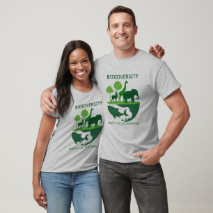 Biodiversité Harmonie Grey T-shirt