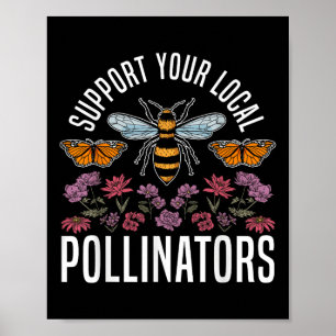 Biodiversity Butterfly Ondersteun uw lokale bestui Poster