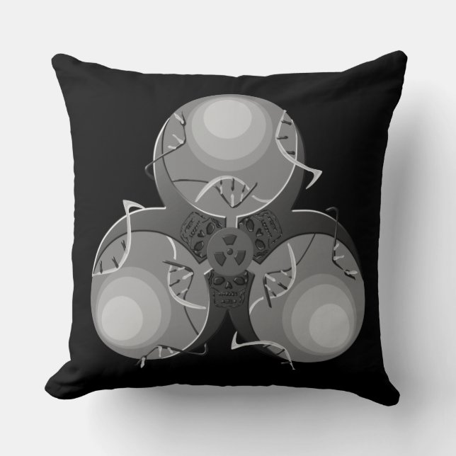 Biogevaar bij dodelijke virussen kussen (Voorkant)