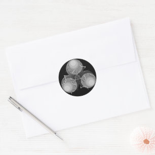 Biogevaar bij dodelijke virussen ronde sticker