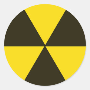 Biogevaar Ronde Sticker