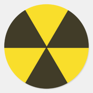 Biogevaar Ronde Sticker